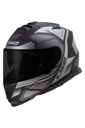 Unisex Siyah Storm Faster Mat Tıtanıum Kask