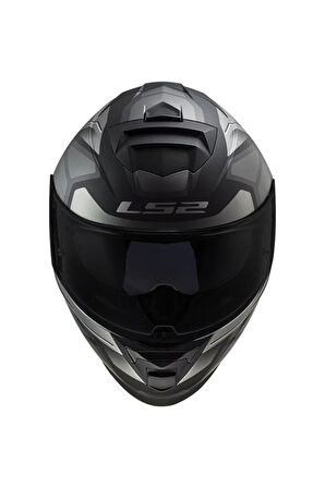 Unisex Siyah Storm Faster Mat Tıtanıum Kask
