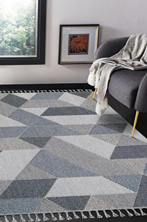 Home Oslo 19477 Hav Vermez Gri Modern Desen Salon Çocuk Odası Mutfak Halısı