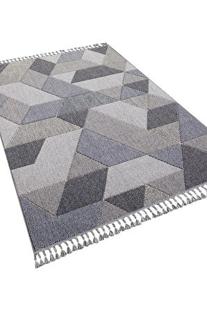 Home Oslo 19477 Hav Vermez Gri Modern Desen Salon Çocuk Odası Mutfak Halısı