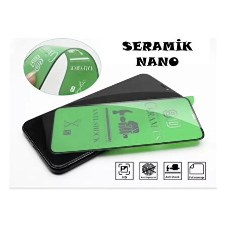 Apple iPhone Xs Max Ekran Koruyucu Seramik Nano Cam Esnek Tam Full Kaplayan Kırılmaz