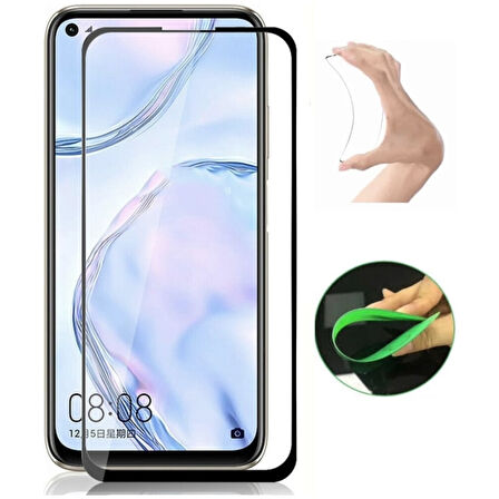 Xiaomi Redmi Note 10S Ekran Koruyucu Seramik Nano Cam Esnek Tam Full Kaplayan Kırılmaz