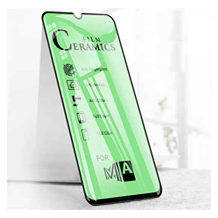 Huawei P30 Lite Ekran Koruyucu Seramik Nano Cam Esnek Tam Full Kaplayan Kırılmaz