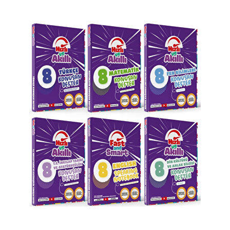 Tammat Yayınları LGS 8. Sınıf Hızlı ve Akıllı Tam Set Konuşan Defter 6 Kitap