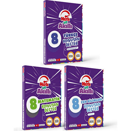 Tammat Yayınları LGS 8. Sınıf Hızlı ve Akıllı Tam Set Konuşan Defter 6 Kitap