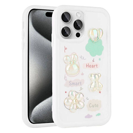 Teleplus Apple iPhone 14 Pro Max Kılıf Toys Kabartma Figürlü Silikon