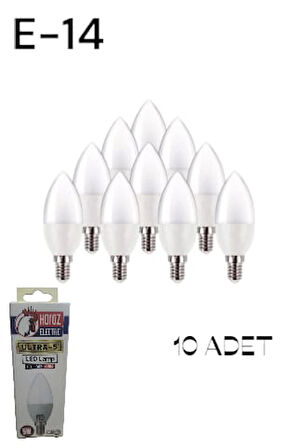 Asyagrup Horoz ( Ultra-5 ) 5w Mum Led Ampul - 4200K - 10 Adet