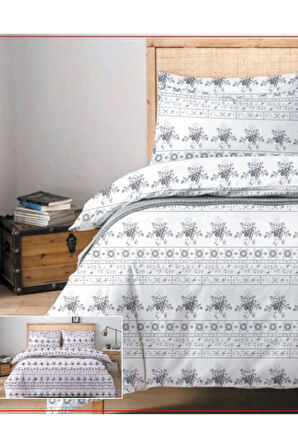 Moniva Home Battal Boy Çift Kişilik Pamuklu Nevresim Takımı 200x240 Cm