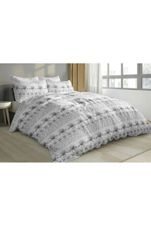 Moniva Home Battal Boy Çift Kişilik Pamuklu Nevresim Takımı 200x240 Cm