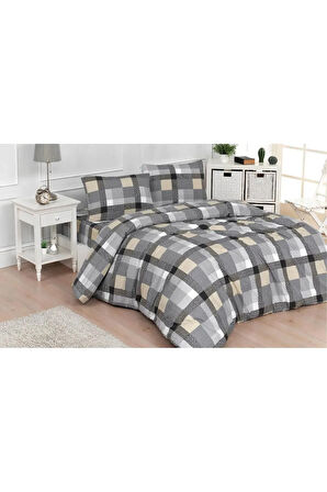 Moniva Home Battal Boy Çift Kişilik Pamuklu Nevresim Takımı 200x240 Cm