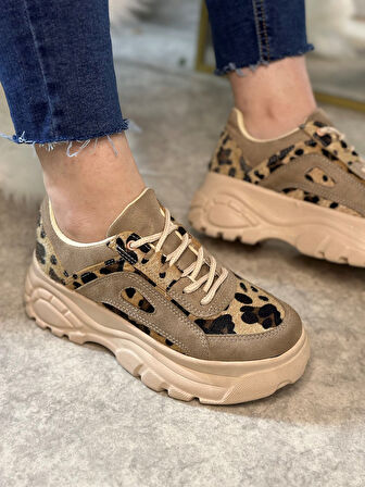 Günlük Kadın Spor Ayakkabı Yüksek Taban 6 Cm Sneaker 001