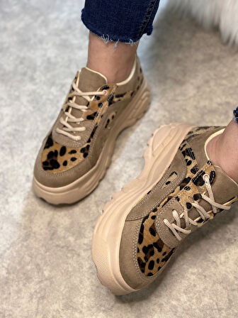 Günlük Kadın Spor Ayakkabı Yüksek Taban 6 Cm Sneaker 001