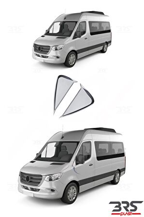 Mercedes Sprınter W907 Kelebek Cam Nikelajı Krom 2019 2 Prç.