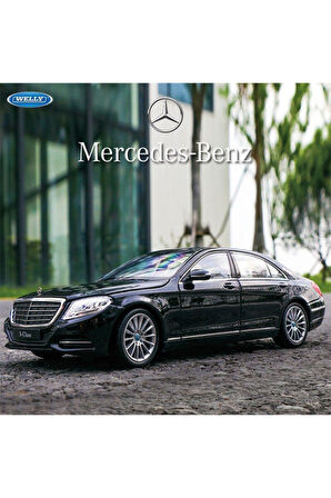 Mercedes Benz S500 Class 1.24 Metal Araba Dıecast Orjinal Black Mercedes S Class Araba