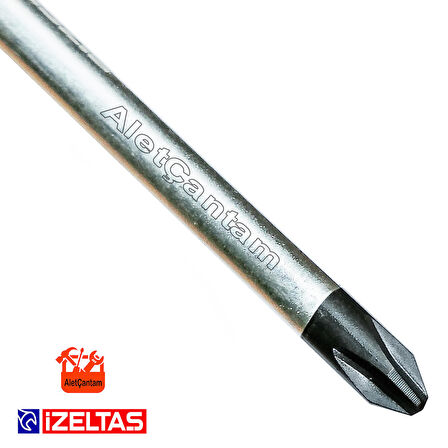 İzeltaş Yıldız Tornavida Kraft 6mm x 100mm Genel Kullanım