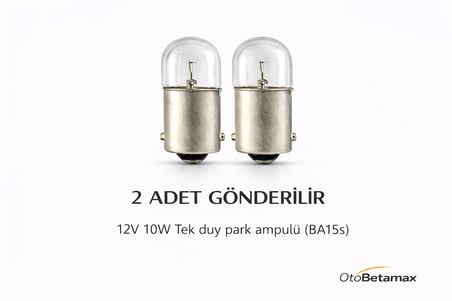 Inwells R5W 12V 10W Standart Oto Ampulü - Stop, Sinyal, Park Lambası - 2 Adet