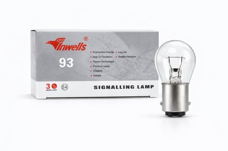 Inwells P21W 12V 21W Standart Oto Ampulü - Stop, Sinyal, Geri Vites Lambası - 10 Adet