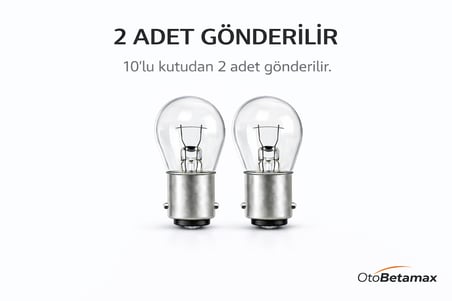Inwells P21W 12V 21W Standart Oto Ampulü - Stop, Sinyal, Geri Vites Lambası - 2 Adet