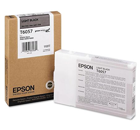 Epson T6057 C13T605700 Açık Siyah Kartuş