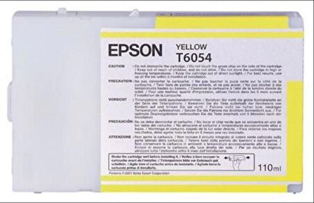 Epson T6054 T605400 Sarı Kartuş