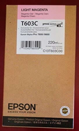 Epson T603C C13T603C00 Açık Kırmızı Kartuş