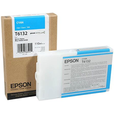 Epson T6132 C13T613200 Mavi Kartuş