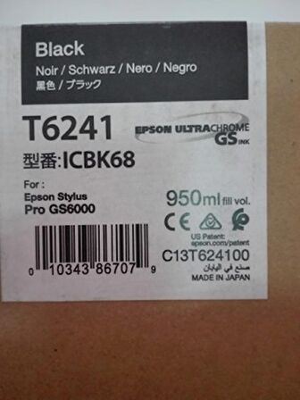 Epson T6241 C13T624100 Siyah Kartuş