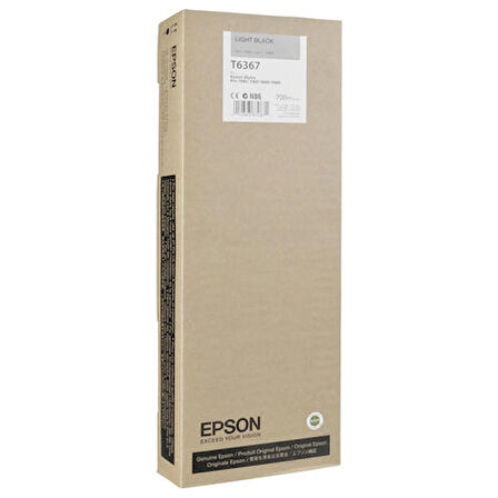 Epson T6367 C13T636700 Açık Siyah Kartuş