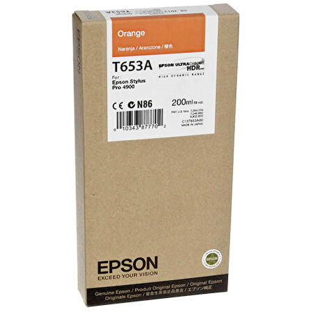 Epson  T653A C13T653A00 Turuncu  Kartuş