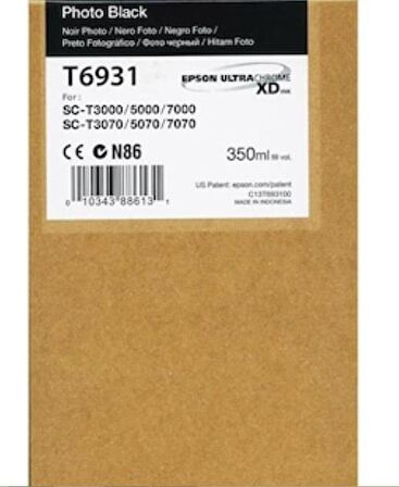 Epson T6931 Foto Siyah Kartuş Surecolor T3000 / T5000 / T