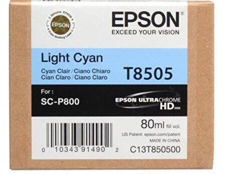 Epson T8505 C13T850500 Açık Mavi Kartuş
