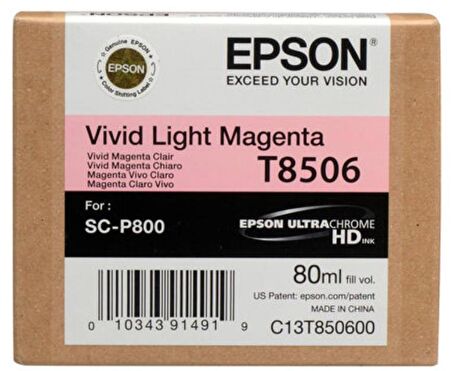 Epson T8506 C13T850600 Açık Kırmızı Kartuş