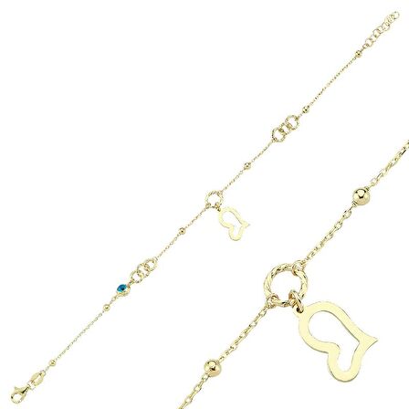 Altın Kalp Bileklik