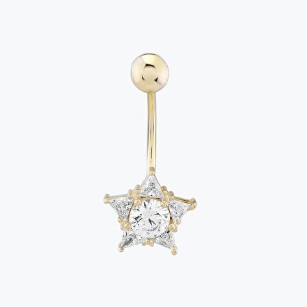 Altın Yıldız Göbek Piercing