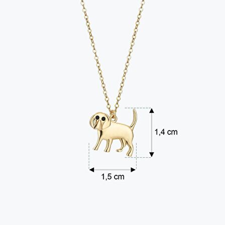 Altın Köpek Kolye