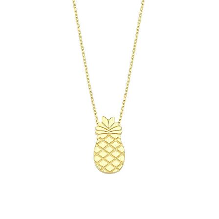 Altın Ananas Kolye