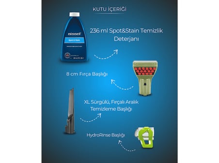 BISSELL Little Green Taşınabilir Halı ve Koltuk Yıkama Makinesi Yeşil