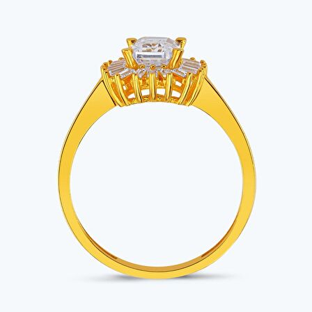 22 Ayar Altın Baget Yüzük