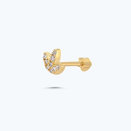 Altın Tragus Lotus Piercing