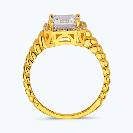 22 Ayar Altın Baget Yüzük