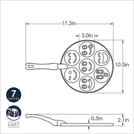 Nordicware Gülen Yüzler Pancake Tavası