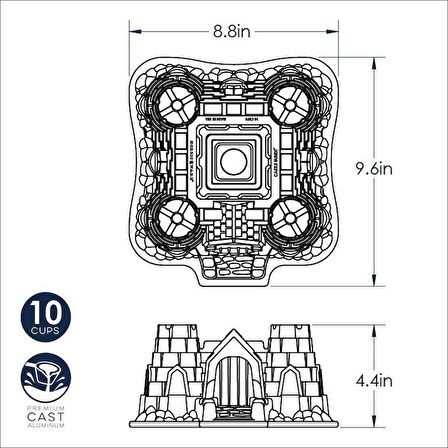 Nordicware Şato Bundt Kek Kalıbı