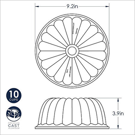 Nordicware Elegant Parti Bundt Kek Kalıbı