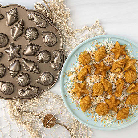 Nordicware Mini Deniz Kabukları Kek Kalıbı