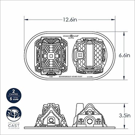 Nordicware 2´li Ev Kek Kalıbı