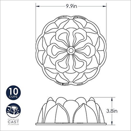 Nordicware Manolya Bundt Kek Kalıbı