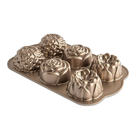 Nordicware 6´lı Mini Çiçekli Kek Kalıbı