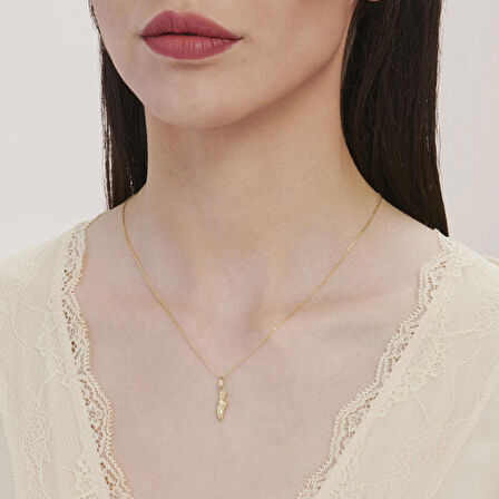 Altın Bale Ayakkabısı Kolye