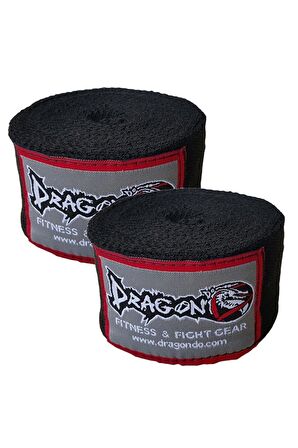 Dragon 41280 Siyah Kick Boks Çorabı ve 3,5 m Siyah Bandaj Set S Beden