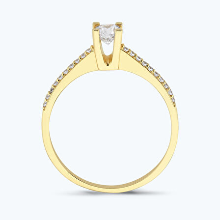 Altın Tektaş Yüzük